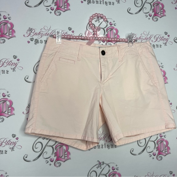 Old navy baby pink bubblegum shorts adorable longer style on the legs cargos - Picture 2 of 8